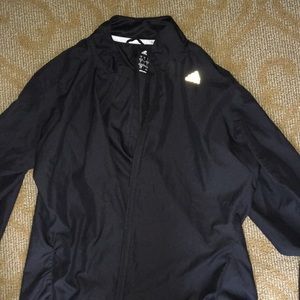 Black adidas running jacket, great for rain size L